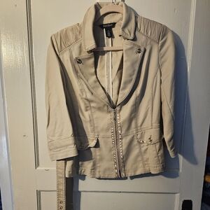 Stylish Beige Women's Jacket